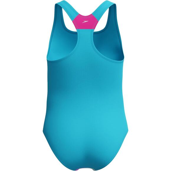 NWT Speedo Big Girls Racerback One-Piece Swimsuit sz 14 - Picture 2 of 3